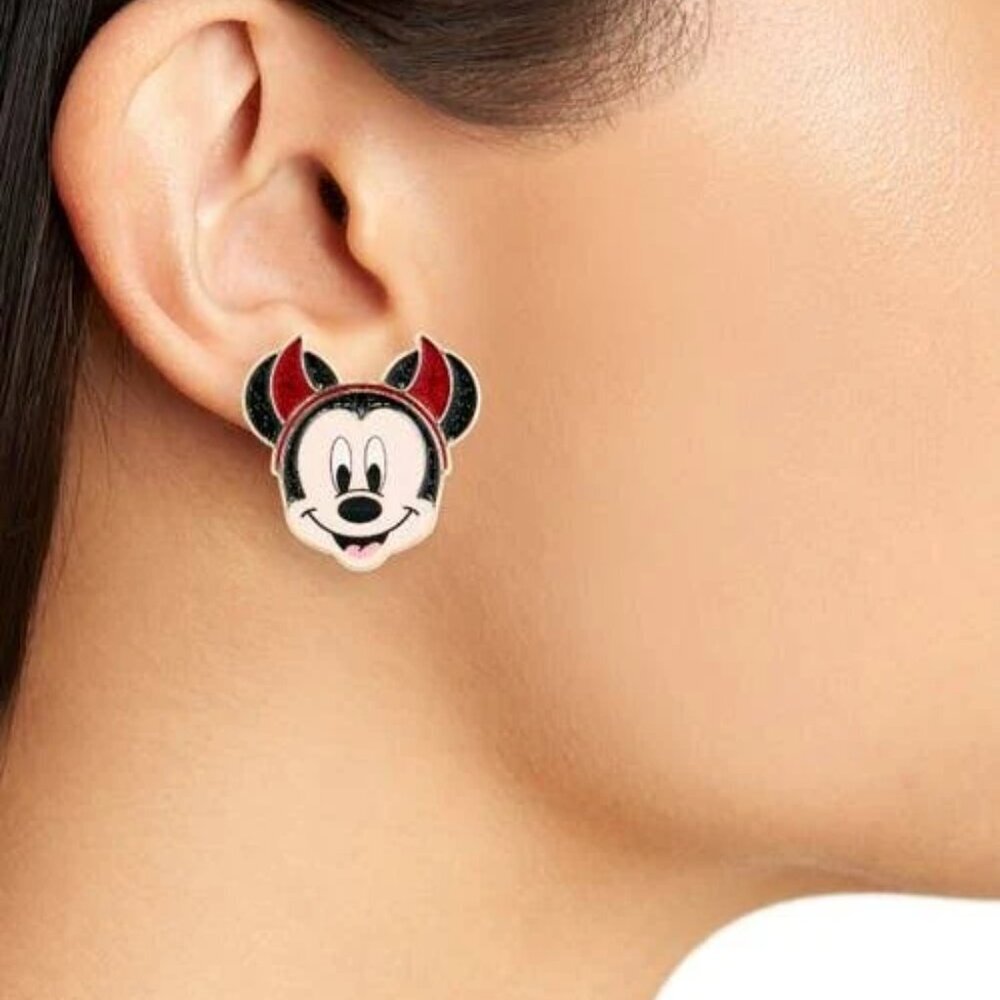 Baublebar x Disney Mickey Mouse Devil Costume Stud Earrings in Red